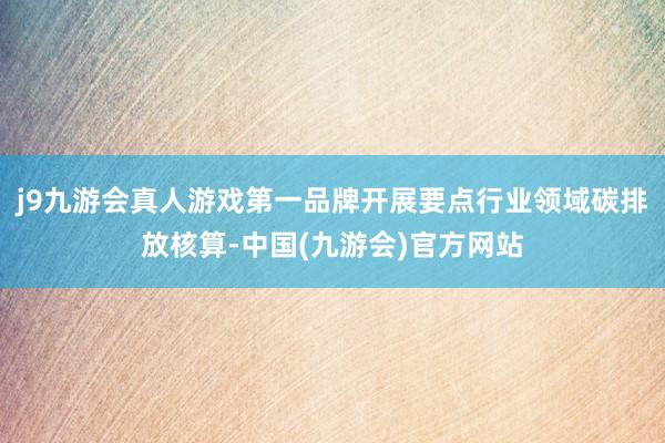 j9九游会真人游戏第一品牌开展要点行业领域碳排放核算-中国(九游会)官方网站